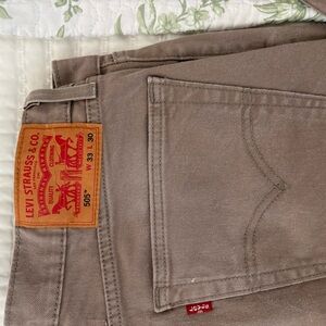 Levi’s 505 khaki jeans 33x30
